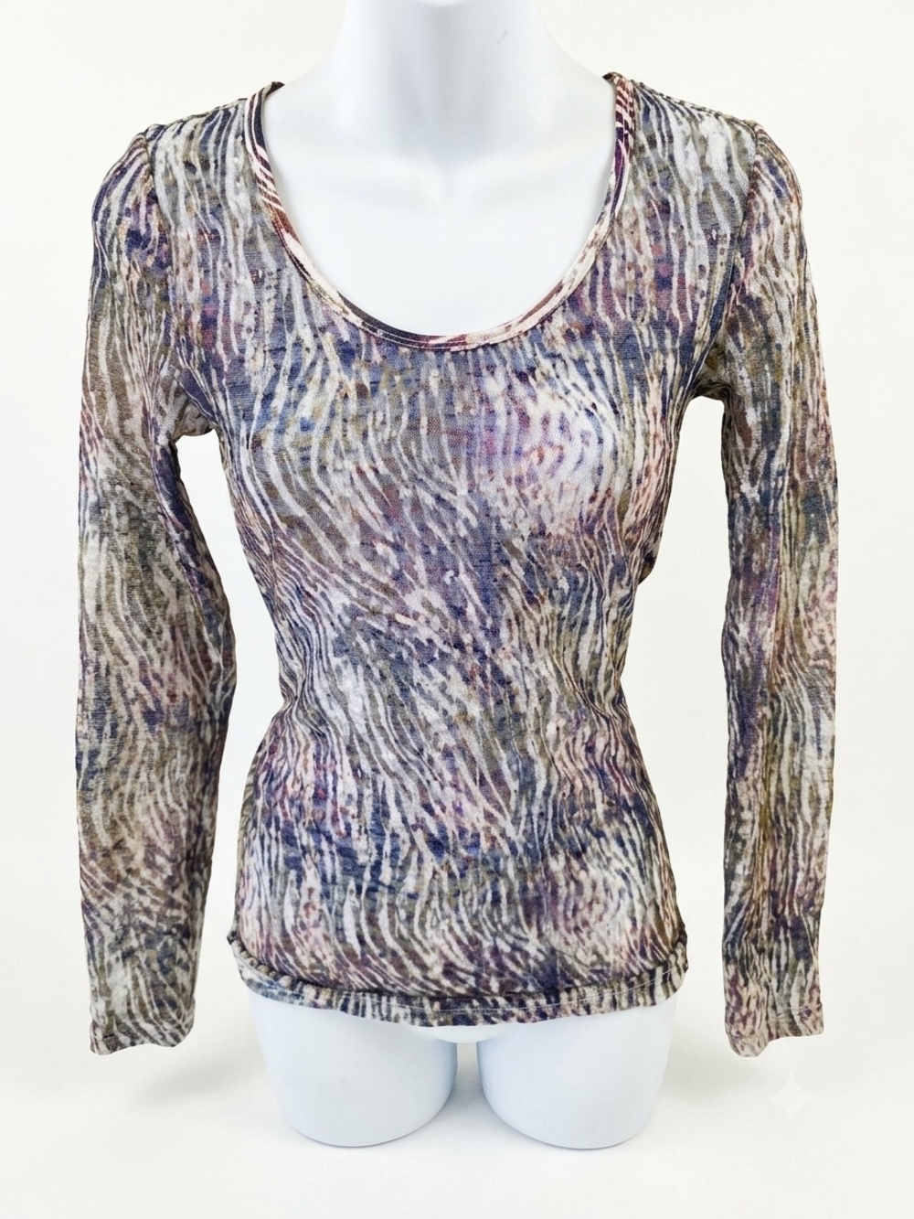 Y2K Punk Alternative Zebra Print Top